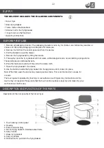 Preview for 22 page of Kemar Kitchenware KHF-550 Instruction Manual