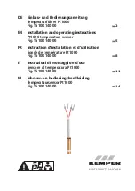 Kemper Pt1000 Installation And Operating Instructions Manual preview