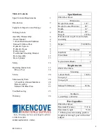 Preview for 2 page of Kencove PD80 Operator'S Manual