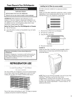 Preview for 5 page of Kenmore 106.4116 Series Use & Care Manual