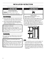 Preview for 6 page of Kenmore 106.5022 Series Use & Care Manual