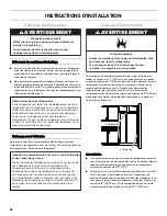 Preview for 56 page of Kenmore 106.5022 Series Use & Care Manual