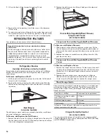 Preview for 16 page of Kenmore 106.5111 Series Use & Care Manual