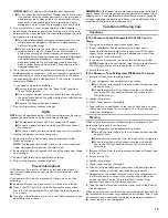 Preview for 19 page of Kenmore 106.5111 Series Use & Care Manual