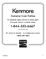 Preview for 80 page of Kenmore 106.5111 Series Use & Care Manual