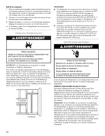 Preview for 72 page of Kenmore 106.5113 Series Use & Care Manual