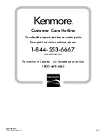 Preview for 64 page of Kenmore 110.20372710 Use & Care Manual