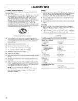 Preview for 20 page of Kenmore 110.4756 Series Use & Care Manual