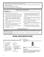 Preview for 4 page of Kenmore 110.9708 Use And Care Manual