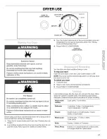 Preview for 17 page of Kenmore 110.C18202 Use & Care Manual