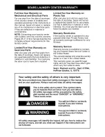 Preview for 4 page of Kenmore 11098762790 and Owner'S Manual And Installation Instructions