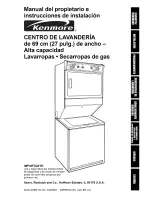 Preview for 63 page of Kenmore 11098762790 and Owner'S Manual And Installation Instructions