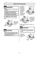 Preview for 20 page of Kenmore 116.38512 Owner'S Manual