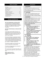 Preview for 2 page of Kenmore 122.16435010 Use & care guide Use And Care Manual