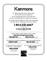 Preview for 60 page of Kenmore 146.53496710 Use & Care Manual