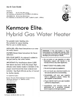 Kenmore 153.331000 HA Use & Care Manual preview
