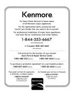 Preview for 40 page of Kenmore 153.552400 Use And Care Manual