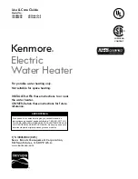 Preview for 1 page of Kenmore 153.582400 Use & Care Manual