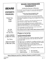 Preview for 20 page of Kenmore 15569 Owner'S Manual