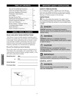 Preview for 2 page of Kenmore 1608 - Elite 19.7 cu. Ft. Chest Freezer Use And Care Manual