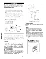 Preview for 6 page of Kenmore 1608 - Elite 19.7 cu. Ft. Chest Freezer Use And Care Manual