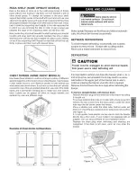 Preview for 9 page of Kenmore 1634 - 13 cu. Ft. Chest Freezer Use And Care Manual