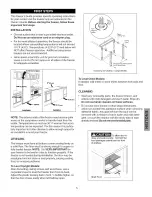 Preview for 5 page of Kenmore 1658 - Elite 24.9 cu. Ft. Chest Freezer Use And Care Manual