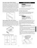 Preview for 9 page of Kenmore 1658 - Elite 24.9 cu. Ft. Chest Freezer Use And Care Manual