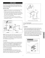 Preview for 5 page of Kenmore 1694 - 8.8 cu. Ft. Chest Freezer Use And Care Manual