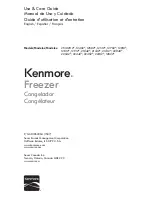 Preview for 1 page of Kenmore 253.12112 Series Use & Care Manual