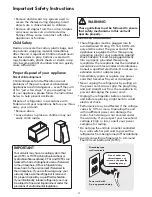 Preview for 3 page of Kenmore 253.16342 User Manual