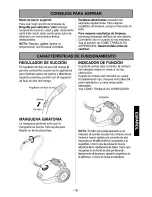 Preview for 19 page of Kenmore 26082 - Canister Vacuum, Yellow Use And Care Manual