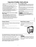 Preview for 5 page of Kenmore 30" DUAL FUEL RANGE Use & Care Manual