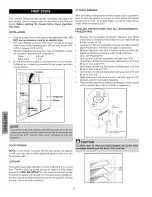 Preview for 6 page of Kenmore 4413 - Pro 16.5 cu. Ft. Professional Size Freezer Use And Care Manual