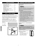 Preview for 2 page of Kenmore 44723 Use & Care Manual