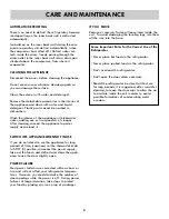 Preview for 9 page of Kenmore 461.91416 Use & Care Manual