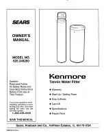 Kenmore 625.348260 Manual preview