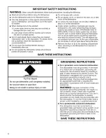 Preview for 4 page of Kenmore 665.1389 Use & Care Manual