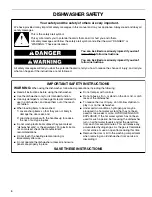 Preview for 4 page of Kenmore 665.1398 Series Use & Care Manual