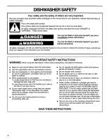 Preview for 4 page of Kenmore 665.15732 Use And Care Manual