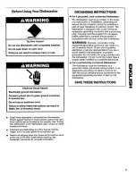 Preview for 5 page of Kenmore 665.15732 Use And Care Manual