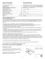 Preview for 2 page of Kenmore 7010" Use & Care Manual