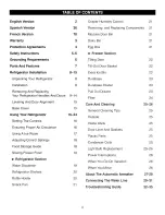 Preview for 2 page of Kenmore 7851 - 25.0 cu. Ft. Bottom-Freezer Refrigerator Use And Care Manual