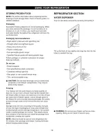 Preview for 19 page of Kenmore 7851 - 25.0 cu. Ft. Bottom-Freezer Refrigerator Use And Care Manual