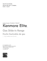 Preview for 1 page of Kenmore 790.3106 Series Use And Care Manual