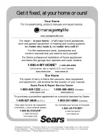 Preview for 40 page of Kenmore 790.3106 Series Use And Care Manual