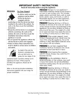 Preview for 4 page of Kenmore 790.3263 Series Use & Care Manual