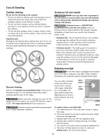 Preview for 26 page of Kenmore 790.9251 Series Use & Care Manual