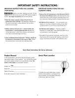 Preview for 6 page of Kenmore 790. 9270 Series Use & Care Manual