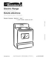 Preview for 1 page of Kenmore 790.9503 Series Use & Care Manual